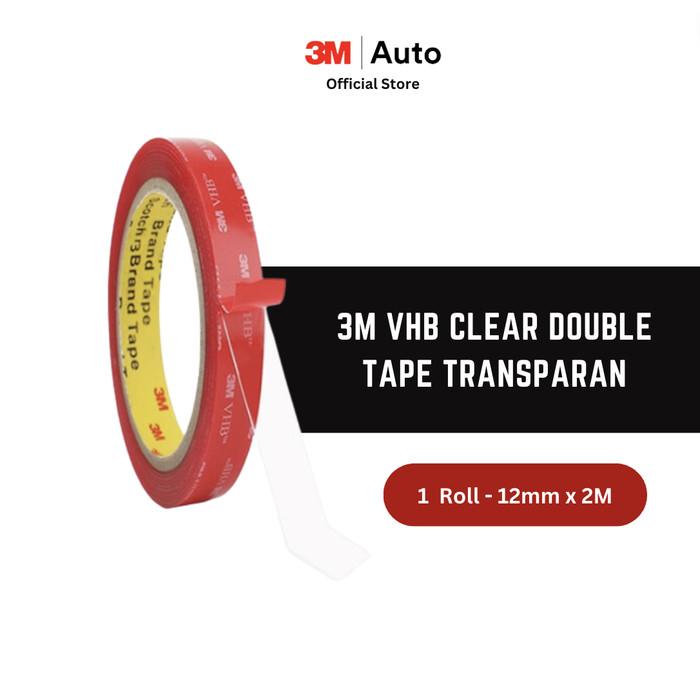3M VHB Clear Double Tape Transparan Perekat Dua Sisi Bening Waterproof - 12mm x 2M