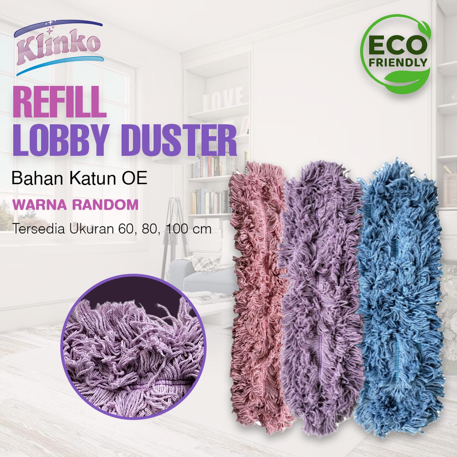 WARUNGTOOLS Refill Mop Lobby Duster OE Color Pel Lantai Kantor 60 80 100cm klinko